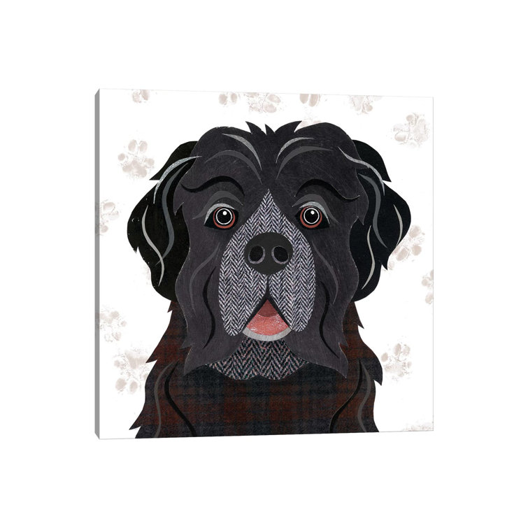 Bless international Newfoundland On Canvas by Simon Hart Print Wayfair